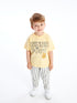 LC Waikiki Crew Neck Short Sleeve Winnie The Pooh Printed Baby Boy T-Shirt and Trousers 2-Piece Set